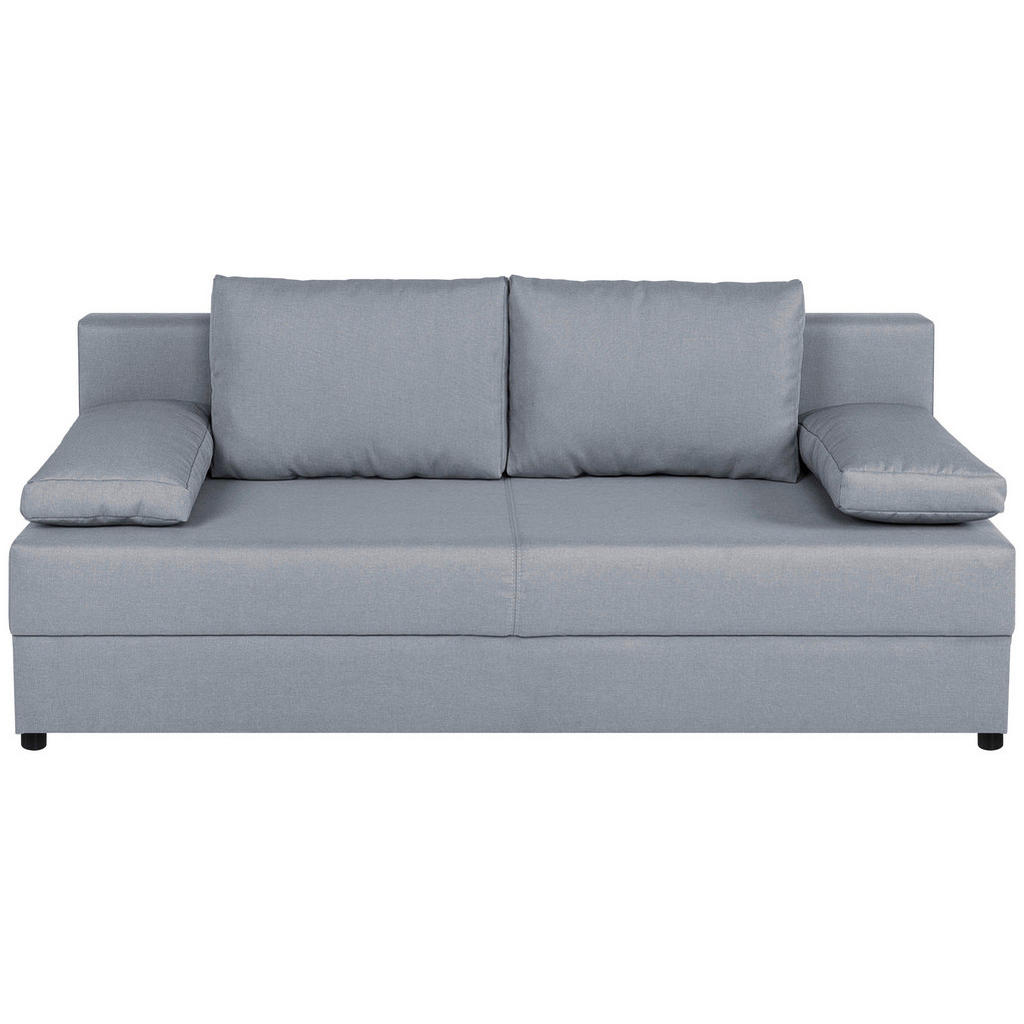 P & B ROZKLÁDACÍ POHOVKA, textil, kompozitní dřevo, barvy stříbra