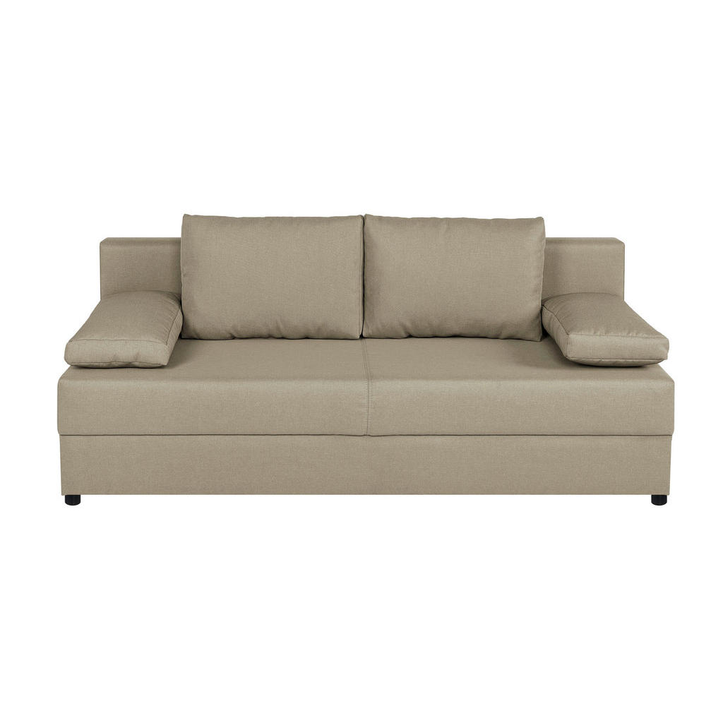 P & B ROZKLÁDACÍ POHOVKA, textil, kompozitní dřevo, béžová 1