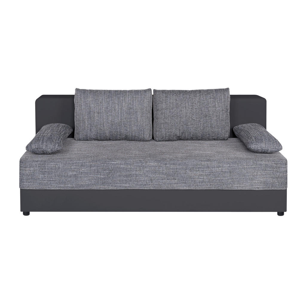 P & B ROZKLÁDACÍ POHOVKA, textil, kompozitní dřevo, šedá 1