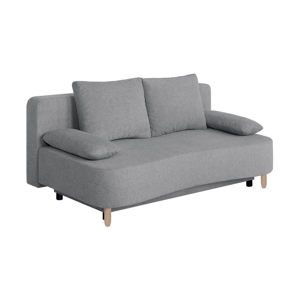 P & B ROZKLÁDACÍ POHOVKA, textil, kompozitní dřevo, šedohnědá 1