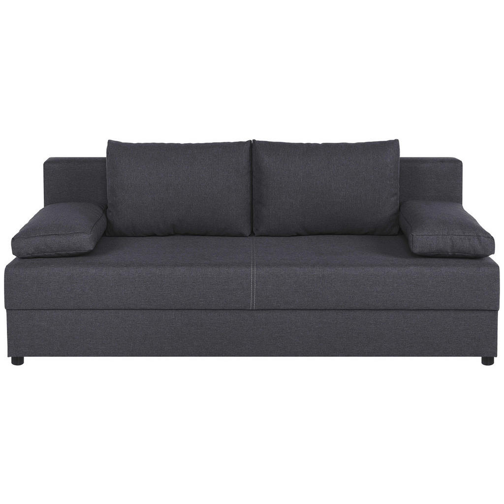 P & B ROZKLÁDACÍ POHOVKA, textil, kompozitní dřevo, tmavě šedá 1