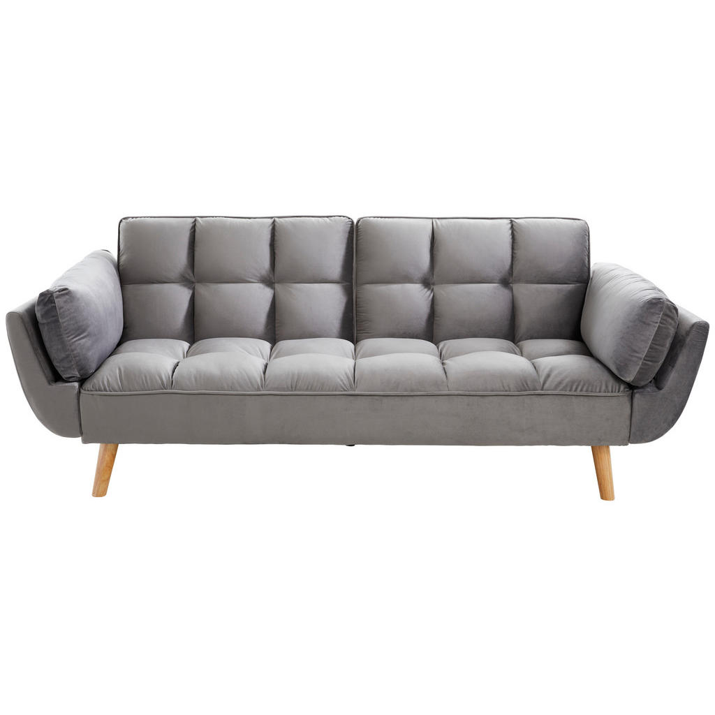 P & B ROZKLÁDACÍ POHOVKA, textil, šedá 2