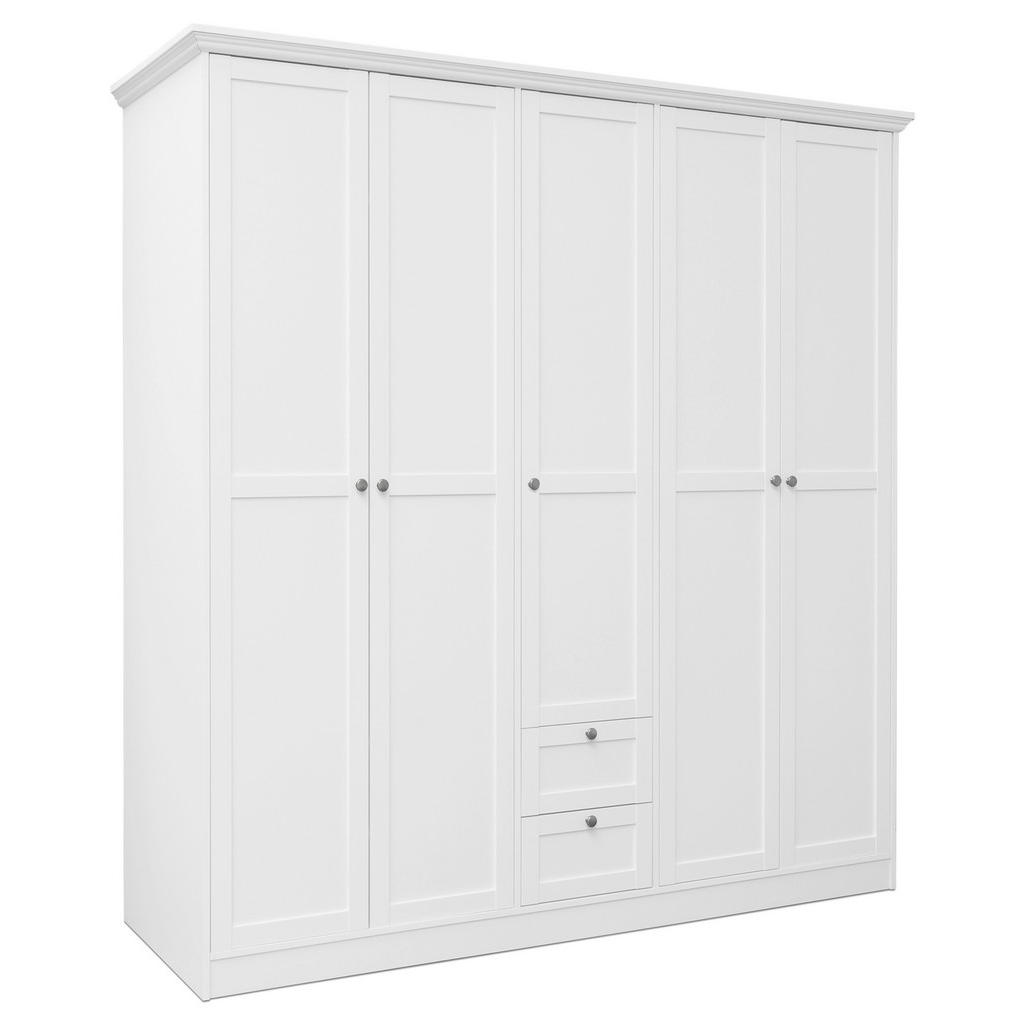 P & B ŠATNÍ SKŘÍŇ S OTOČNÝMI DVEŘMI, bílá, 190/200/67 cm