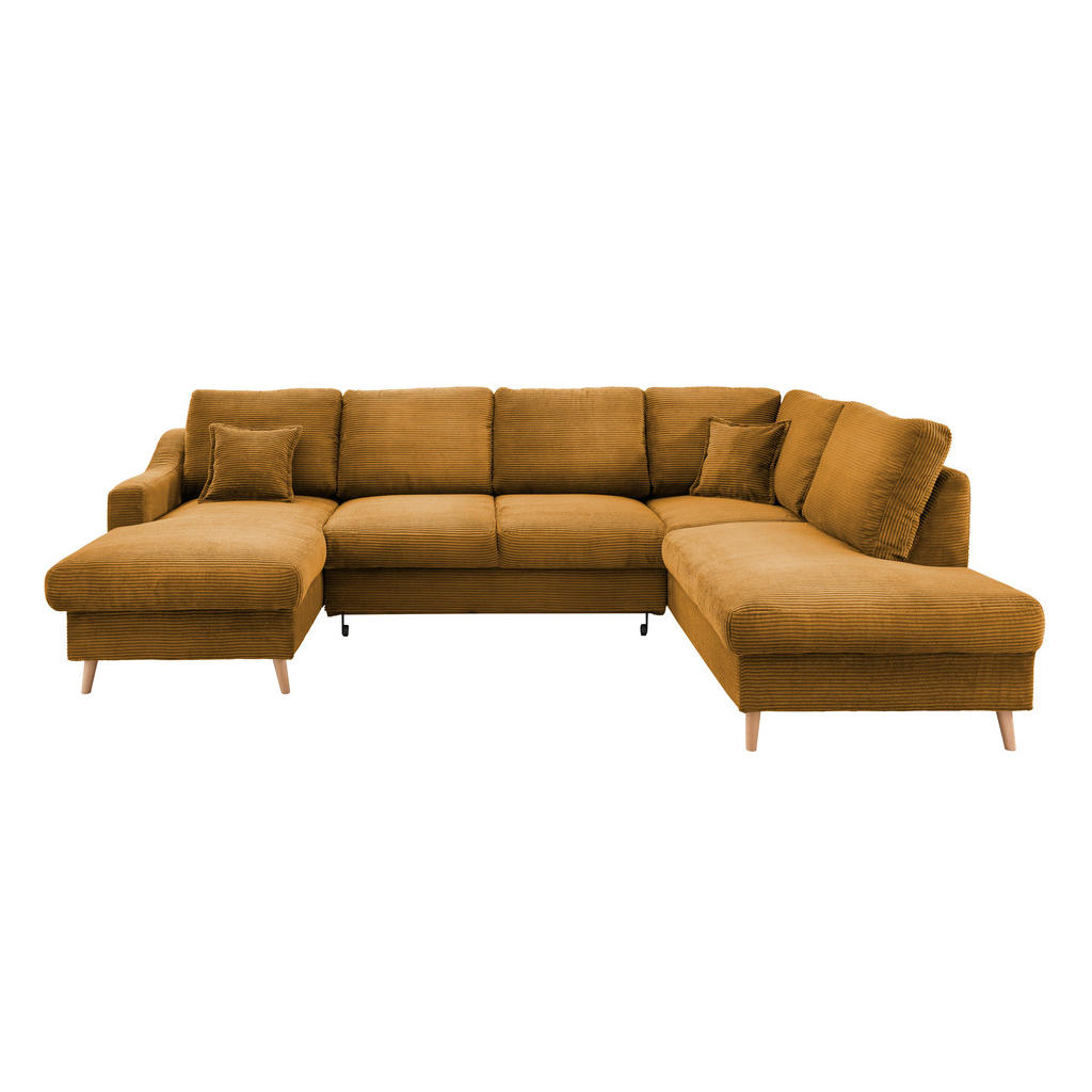 P & B SEDACÍ SOUPRAVA, textil, barvy zlata