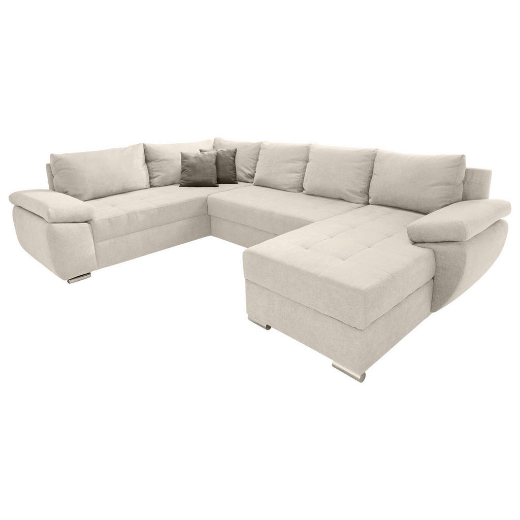 P & B SEDACÍ SOUPRAVA, textil, krémová