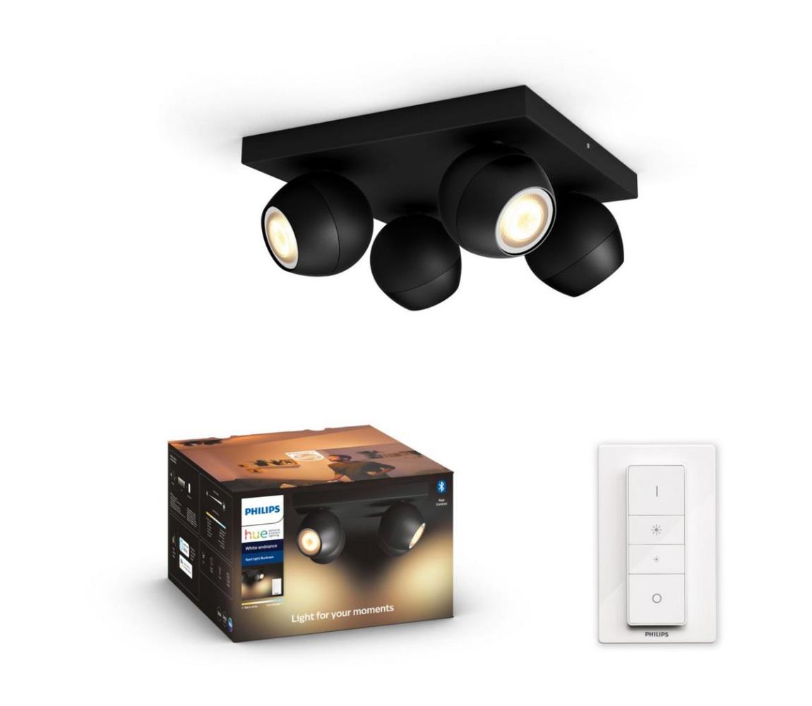 Philips 50474/30/P6 - LED Stmívatelné bodové svítidlo Hue BUCKRAM 4xGU10/5W/230V 50474/30/P6