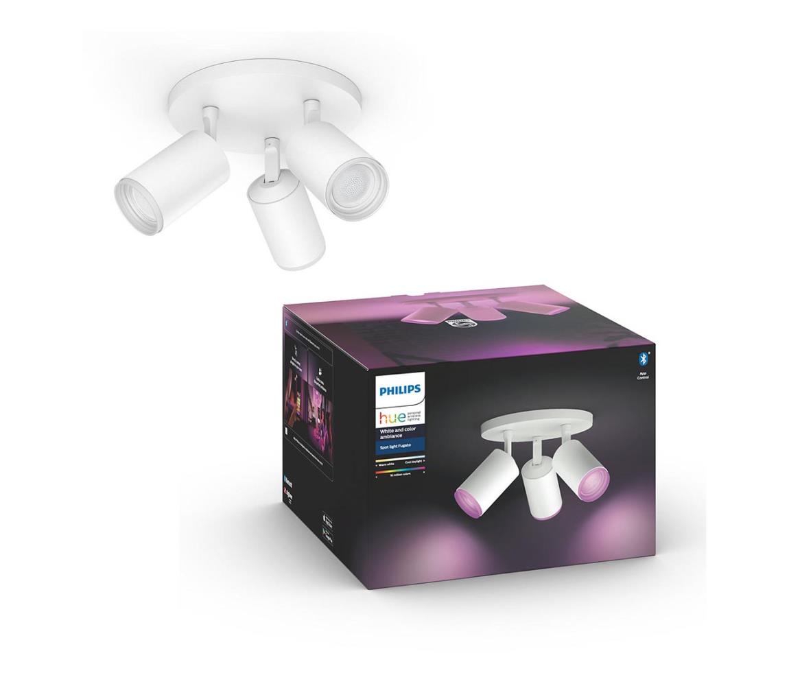 Philips 50633/31/P7 - LED RGBW Bodové svítidlo Hue FUGATO 3xGU10/5,7W/230V 50633/31/P7