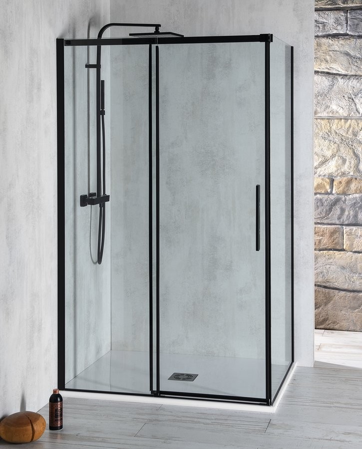 POLYSAN ALTIS BLACK obdélníkový sprchový kout 1400x900 L/P varianta AL4112BAL6012B