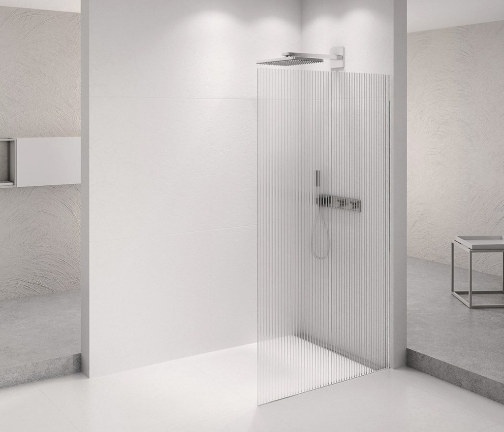 POLYSAN ARCHITEX CHROM sprchová zástěna 662, sklo Flute AXC70FL