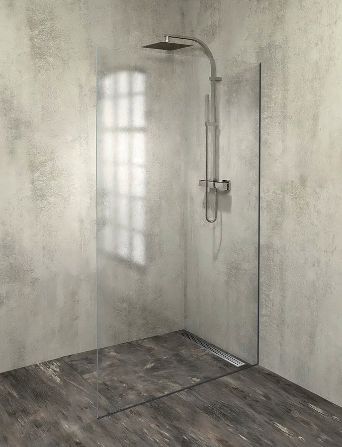 POLYSAN ARCHITEX sada pro uchycení skla, podlaha-stěna, max. š. 1200, černá mat AXL2112B