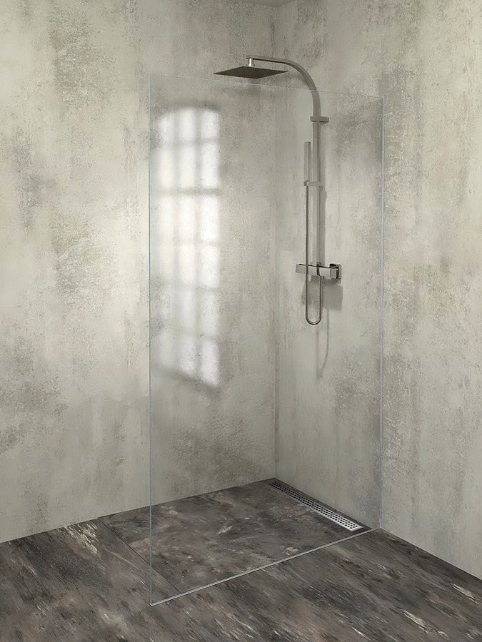 POLYSAN ARCHITEX sada pro uchycení skla, podlaha-stěna, max. š. 1200, leštěný hliník AL2112