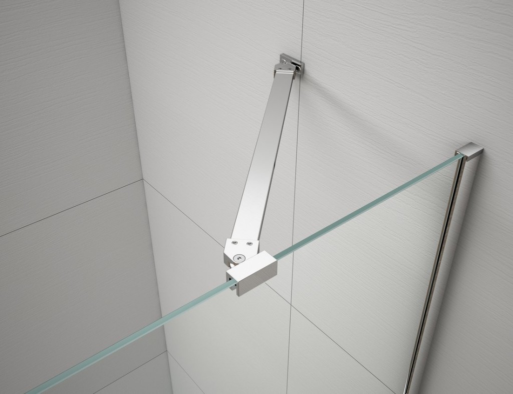 POLYSAN ESCA rohová vzpěra 900, chrom ES7810