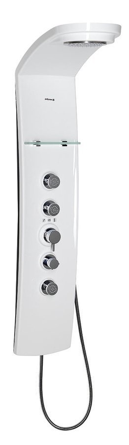 POLYSAN LUK termostatický sprchový panel 250x1300, bílá 80312