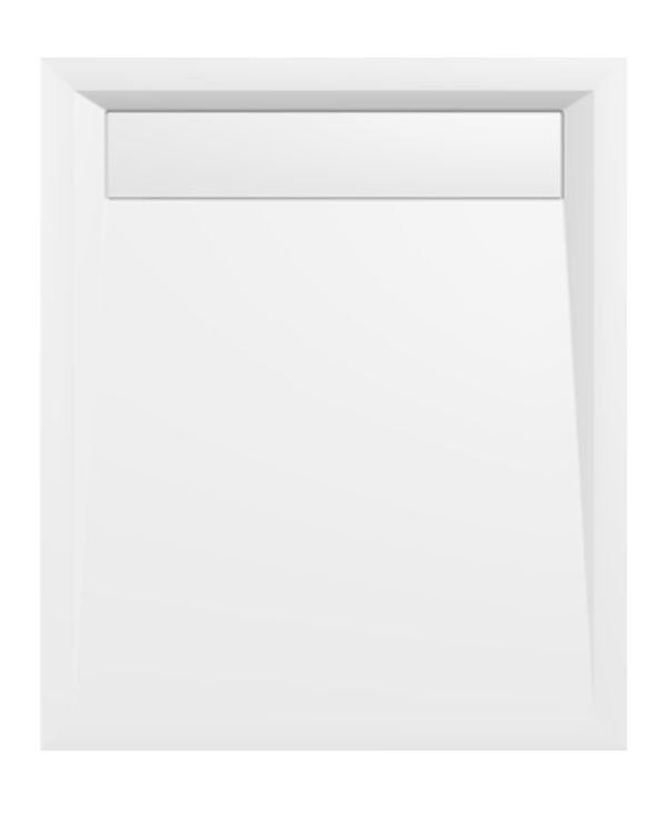 POLYSAN VARESA sprchová vanička z litého mramoru se záklopem, obdélník 110x90cm, bílá 72938