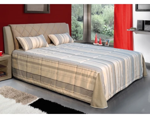 Postel Virginia 180x200 cm, béžová látka