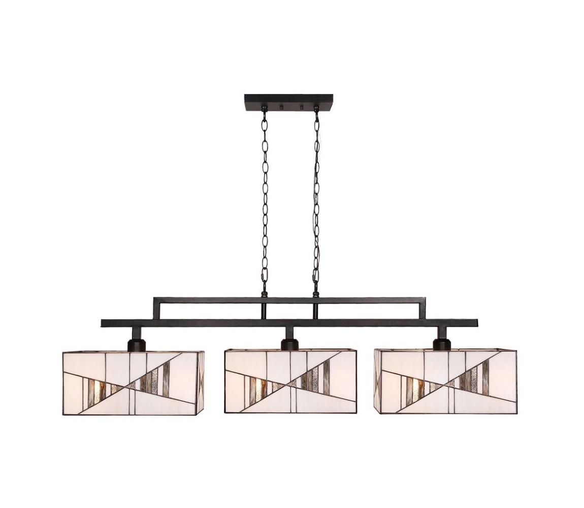 Prezent  - Lustr na řetězu TIFFANY 3xE27/60W/230V 