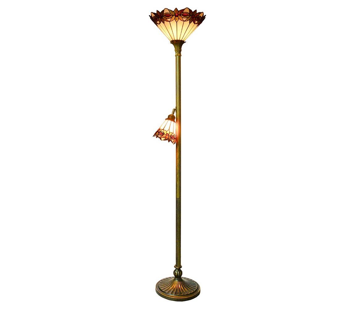 Prezent  - Stojací lampa TIFFANY 1xE27/60W/230V + 1xE14/25W 