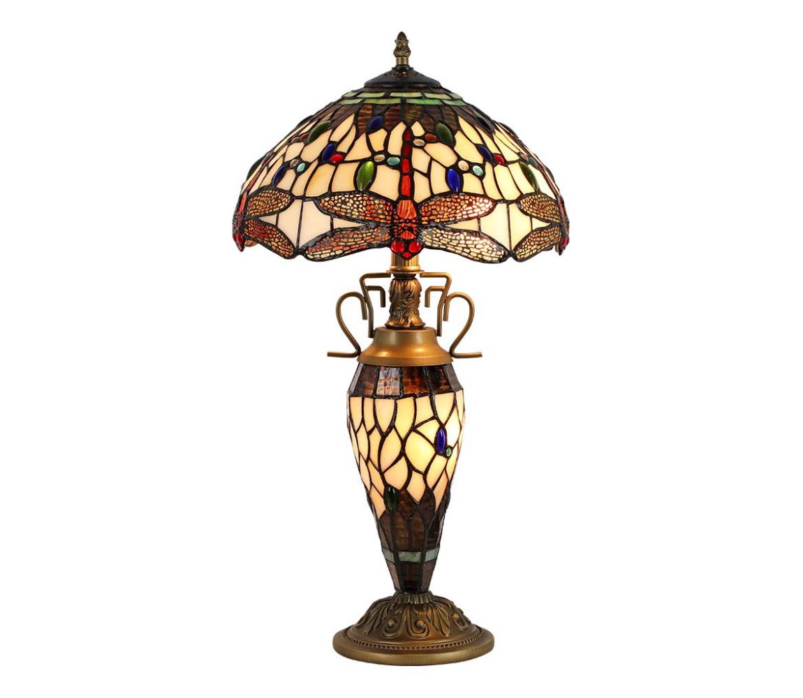 Prezent  - Stolní lampa TIFFANY 2xE27/60W + 1xE14/7W/230V 