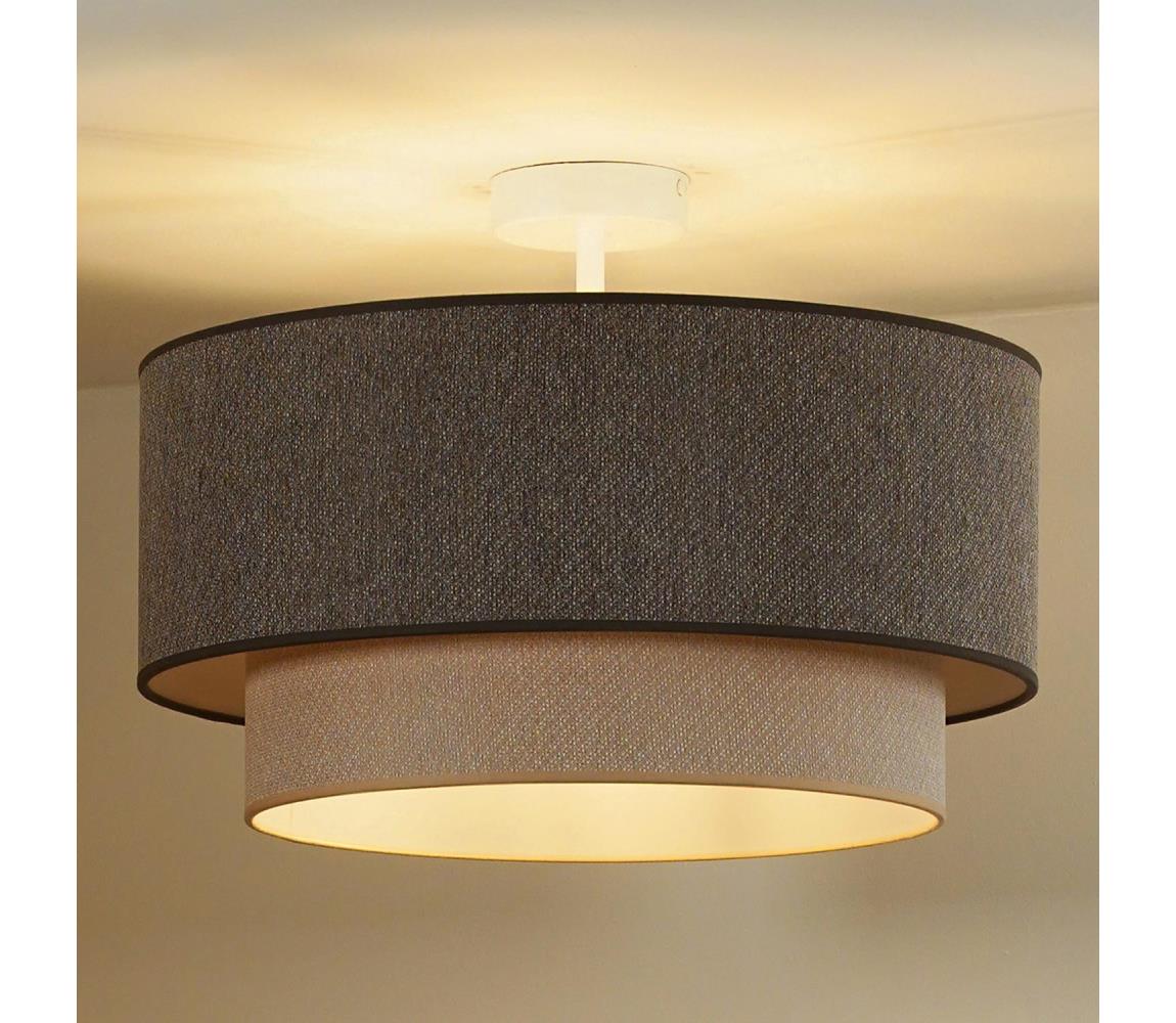 -Přisazený lustr BOHO ECO RECYCLING 1xE27/15W/230V pr. 45 cm hnědá/krémová 604796
