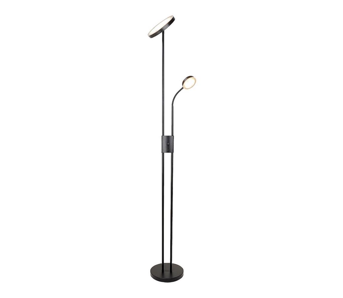 Rabalux 3240-LED Stmívatelná stojací lampa OPHUS LED/18,5W/230V + LED/4,5W černá 3240