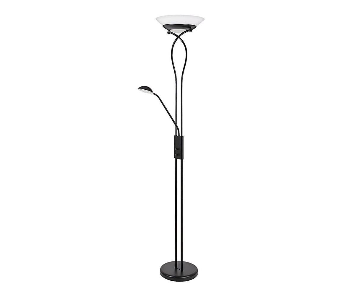 Rabalux 4554 - Stojací lampa GAMMA TREND 2XE27/15W+1XG9/40W/230V černá 4554