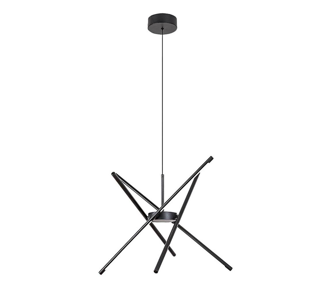 Rabalux 72338 - LED Lustr na lanku HENLI2 LED/40W/230V 3000K černá 72338