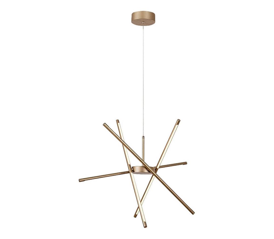 Rabalux 72339 - LED Lustr na lanku HENLI2 LED/40W/230V 3000K zlatá 72339