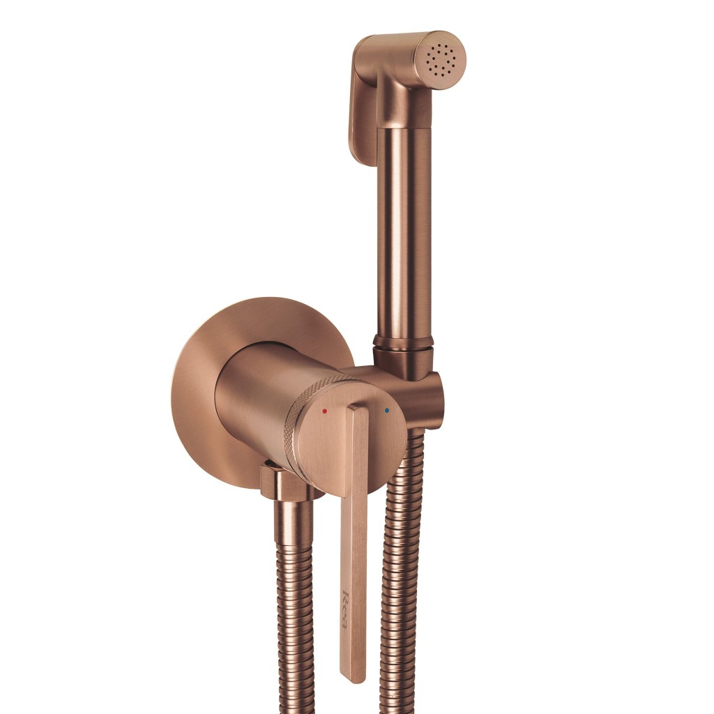 REA Podomítková bidetová baterie Grace Brush Copper REA-B4504