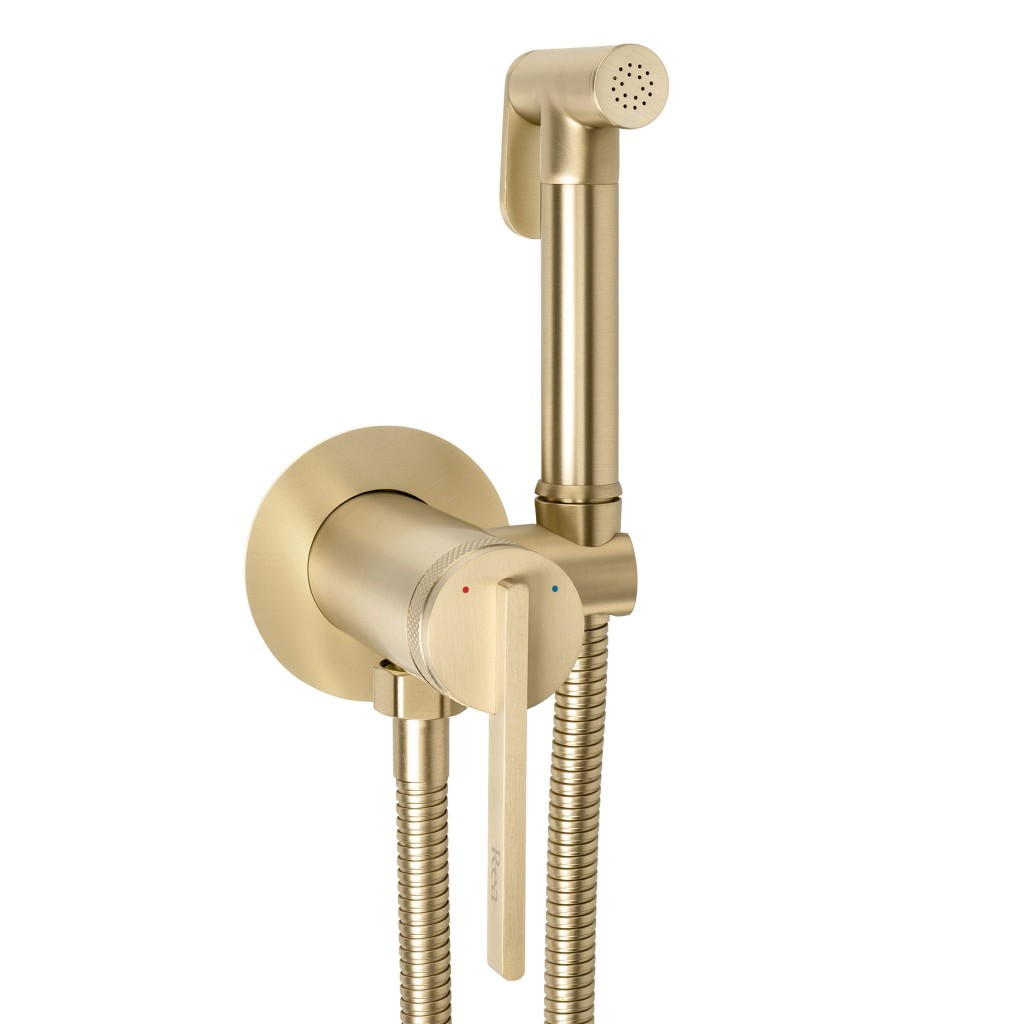 REA Podomítková bidetová baterie Grace Brush Gold REA-B4502