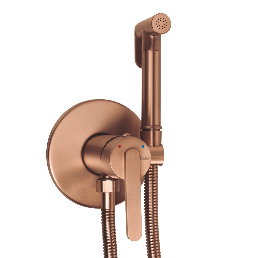 REA Podomítková bidetová baterie Ontario Brush Copper REA-B4505