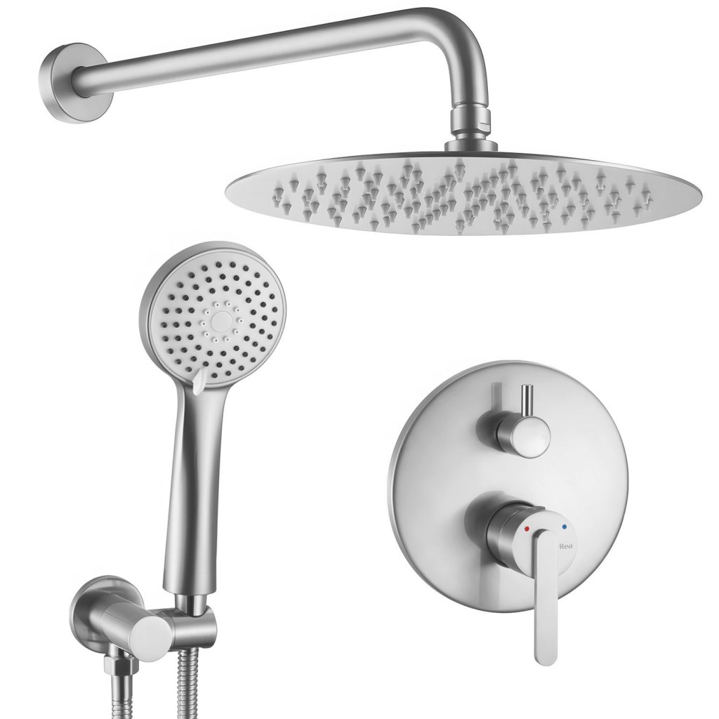 REA Podomítková sprchová sada Ontario Brush Nickel + BOX REA-P5503