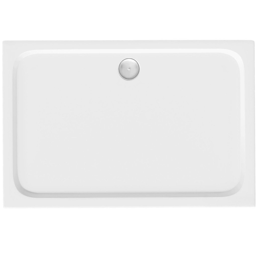 REA/S Sprchová akrylová vanička Belmond White 90x120 Krytka kartáčovaná měď KPL-04373