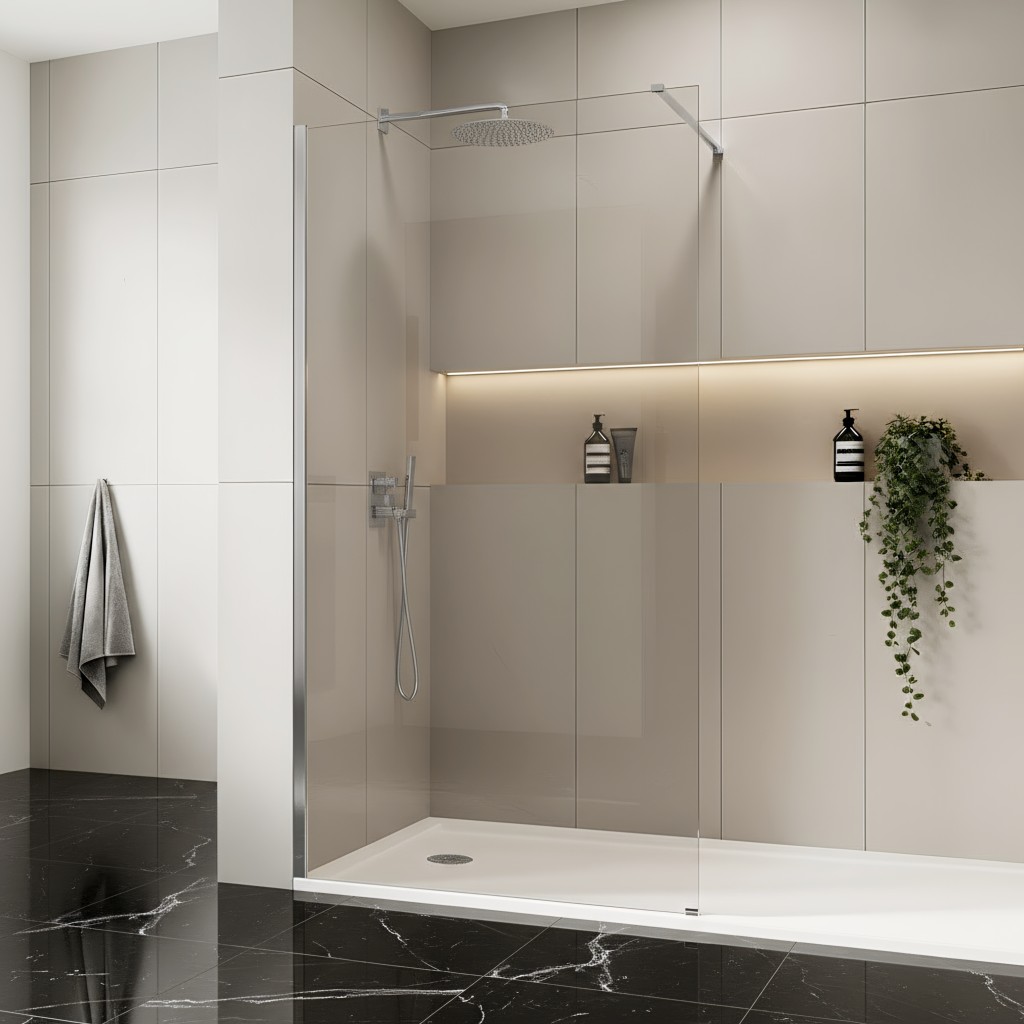 REA/S Sprchová zástěna Flexi Transparent / Chrome 100 KPL-K99062