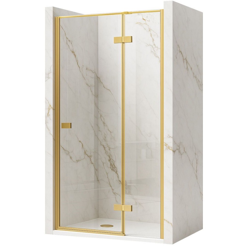 REA/S Sprchové dveře Atlas 90 Brush Gold vpravo KPL-K4671
