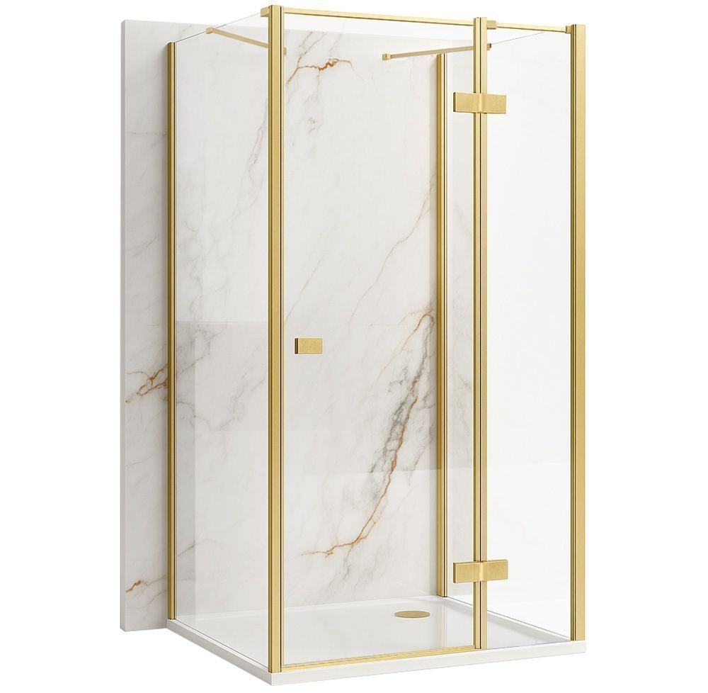 REA/S Sprchový kout Atlas 120x100 Brush Gold vpravo KPL-K4977