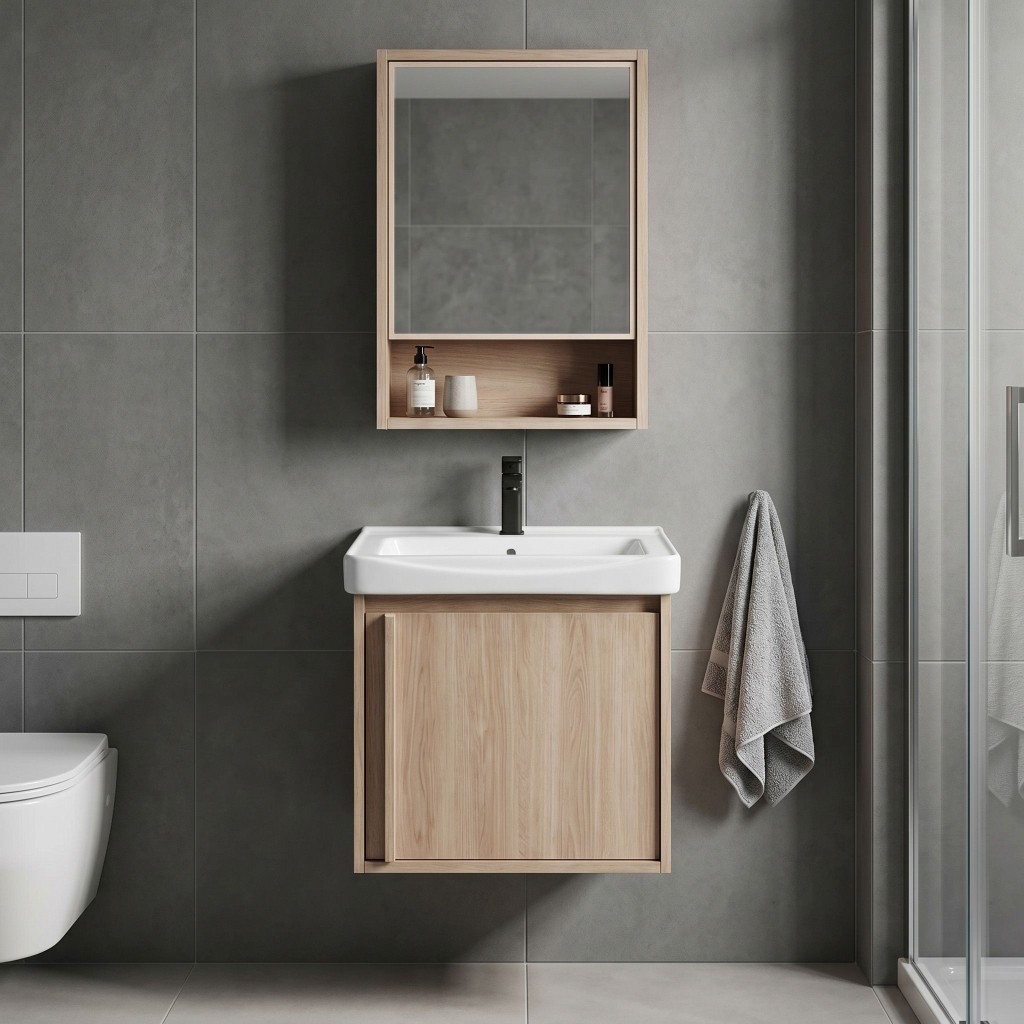 REA Sada koupelnového nábytku s umyvadlem Gama T25023 BXM 50CM REA-M0202