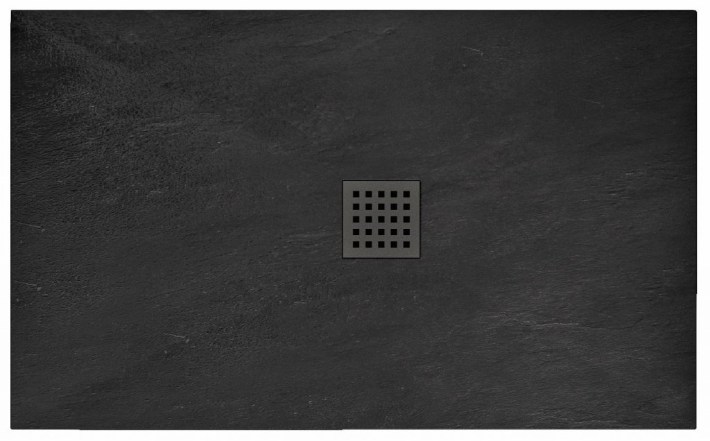 REA Sprchová vanička Black Rock 80x120 černá REA-K4579