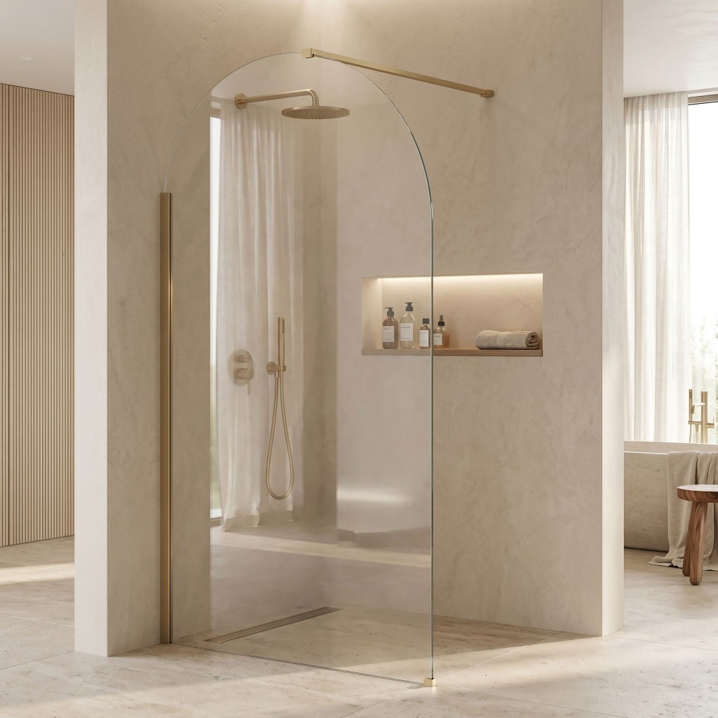 REA Sprchová zástěna Heaven Brush Gold 120 REA-K6682