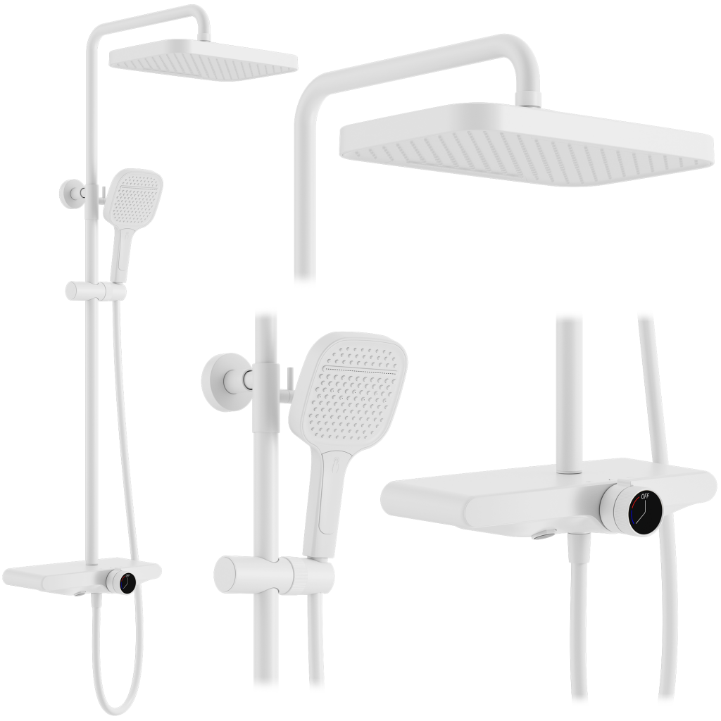 REA Sprchový set Bari White REA-P0895