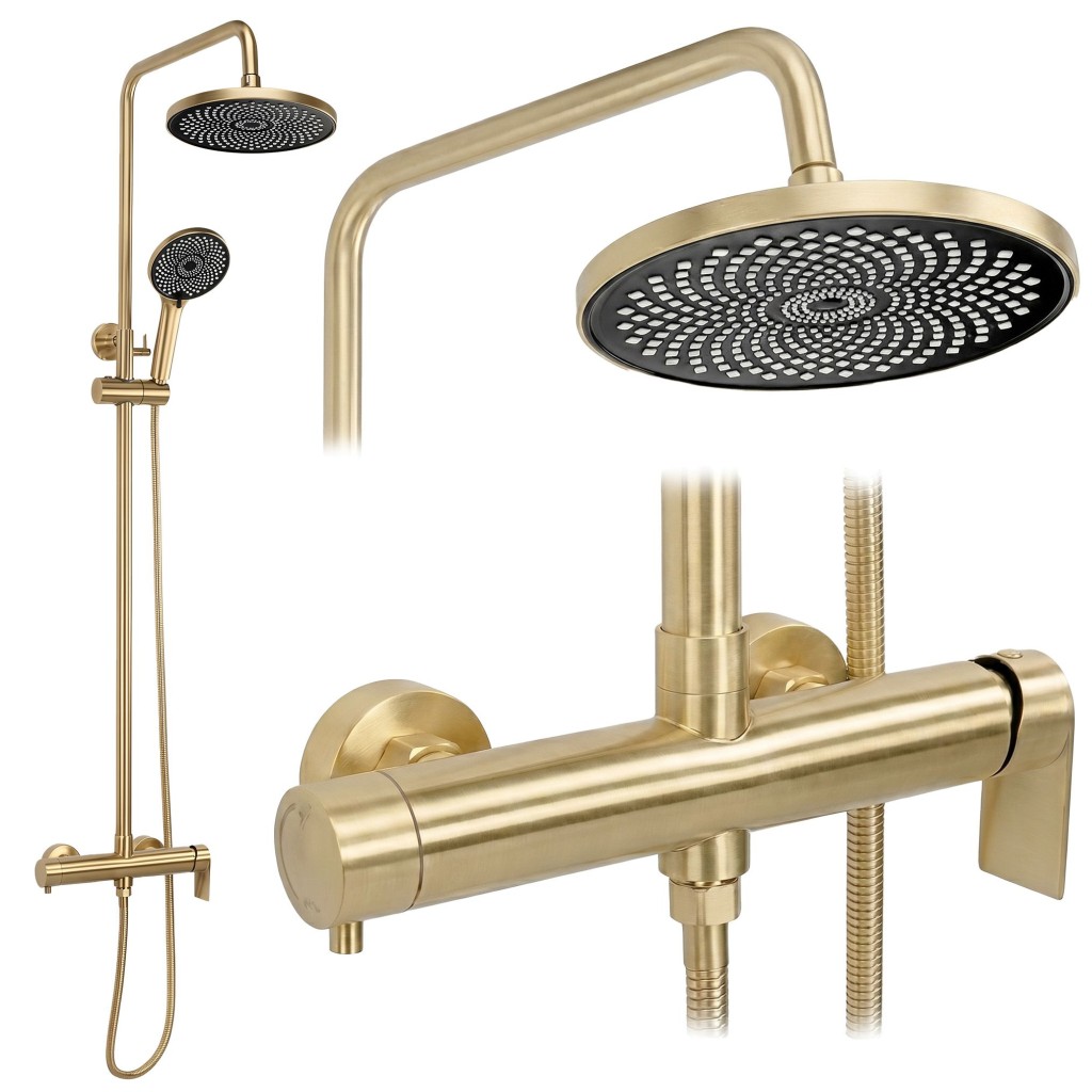 REA Sprchový set Hunter Brush Nickel REA-P8717