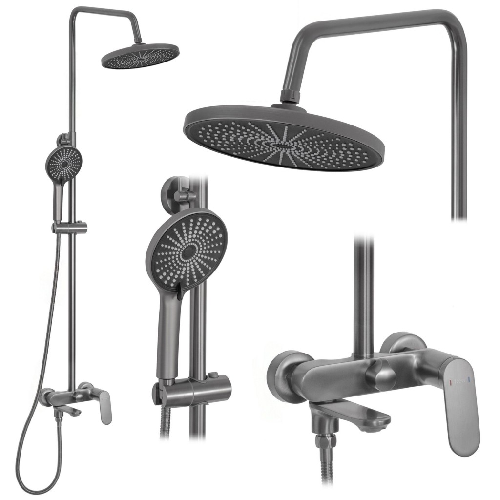 REA Sprchový set Marco Gun Grey REA-P5600