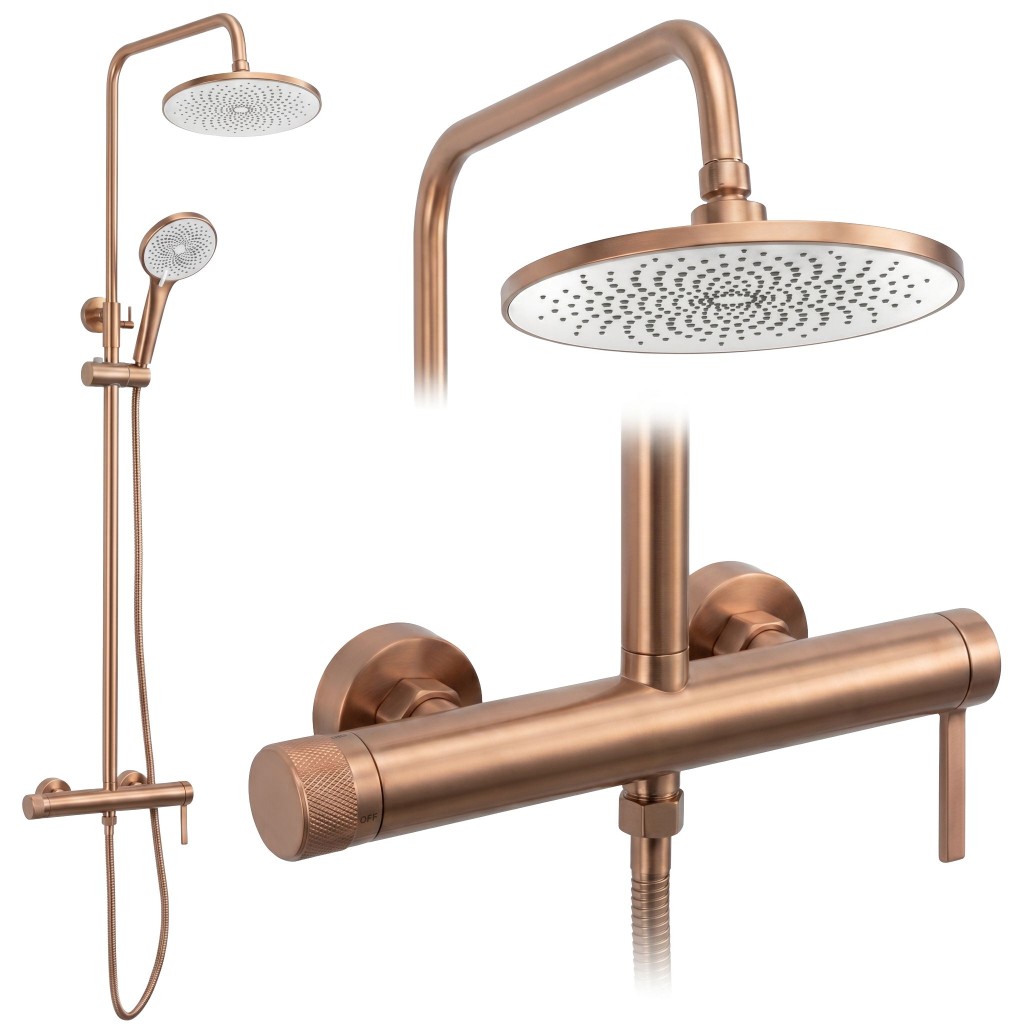 REA Sprchový set Rivo Brush Copper REA-P8925