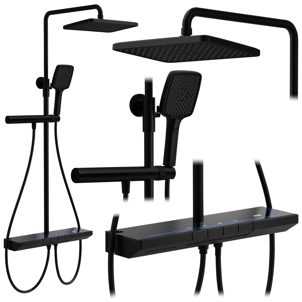 REA Sprchový set s termostatem Pedro Black REA-P0897