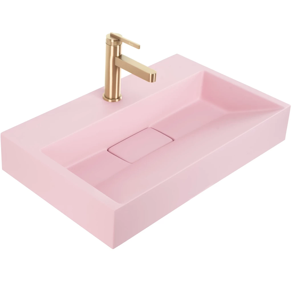 REA Umyvadlo GOYA PINK na desku 60 CM konglomerát REA-U4411