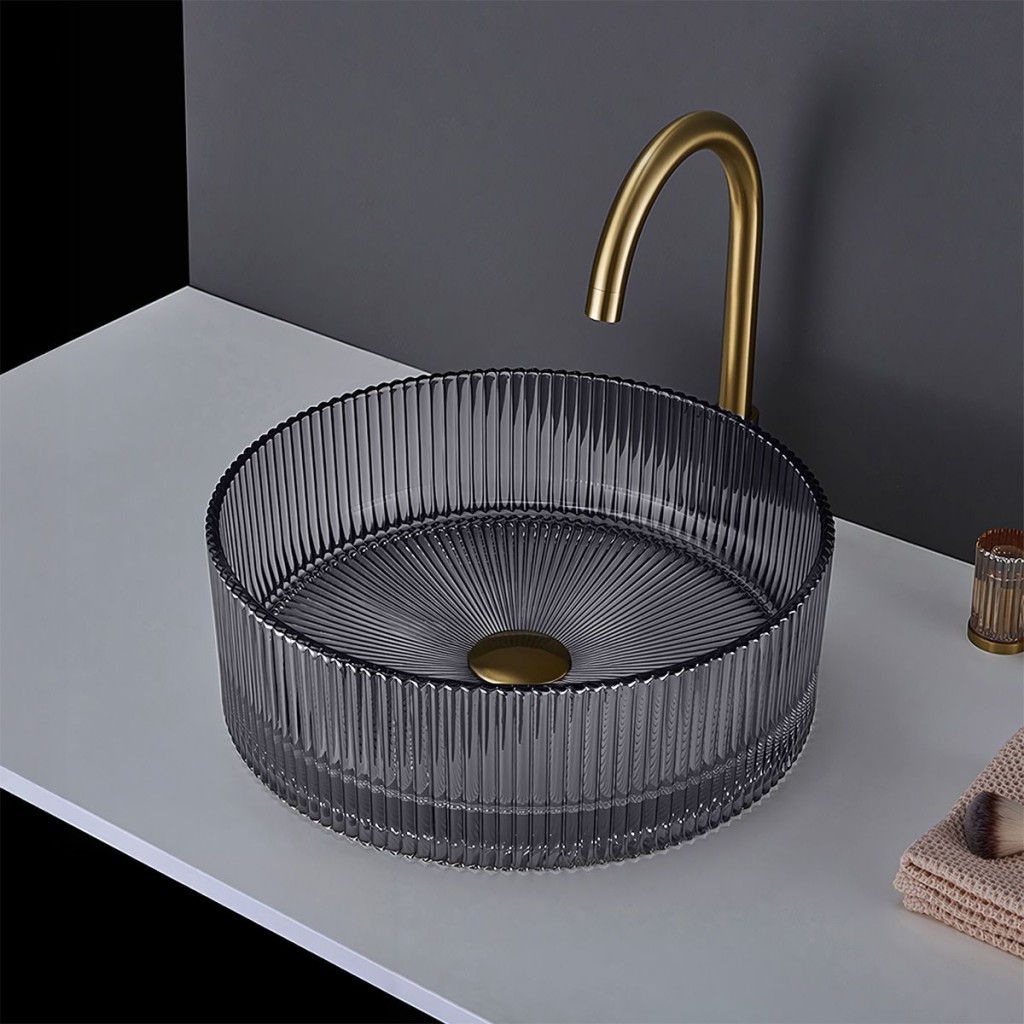 REA Umyvadlo na desku Ingrid 36x36 Grey REA-U8524