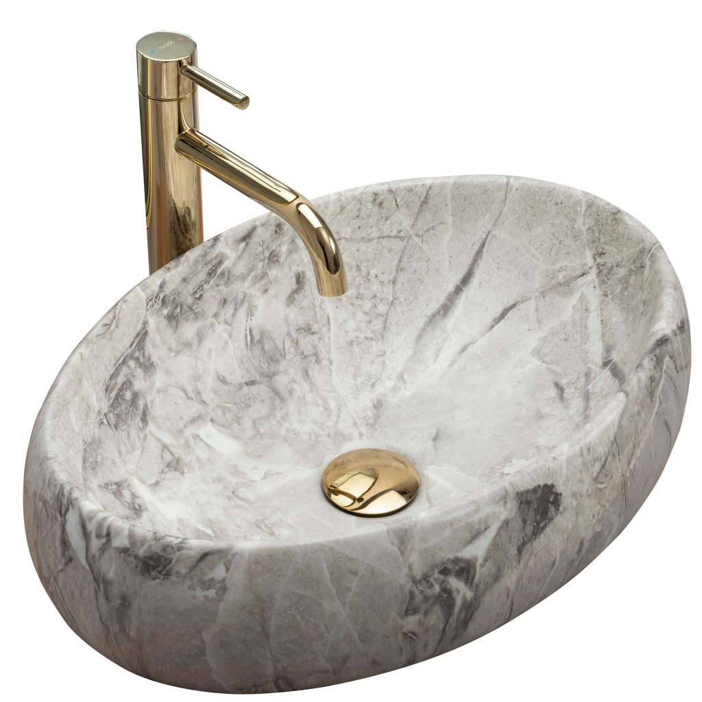REA Umyvadlo na desku Linda Stone 34,1x48,3 REA-U1020