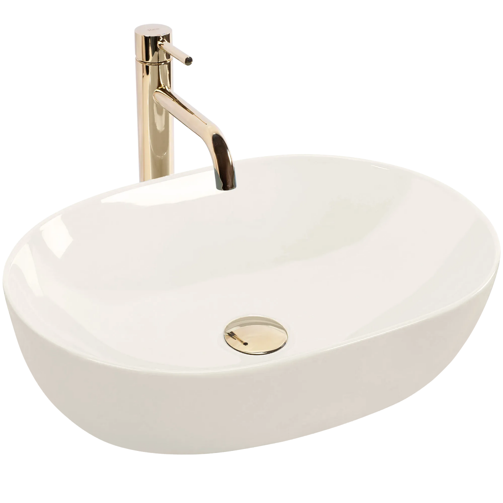 REA Umyvadlo na desku LISA ECRU SHINY REA-U4591