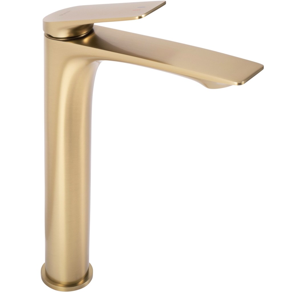 REA Umyvadlová vysoká baterie AVALON brush gold vysoká REA-B2705