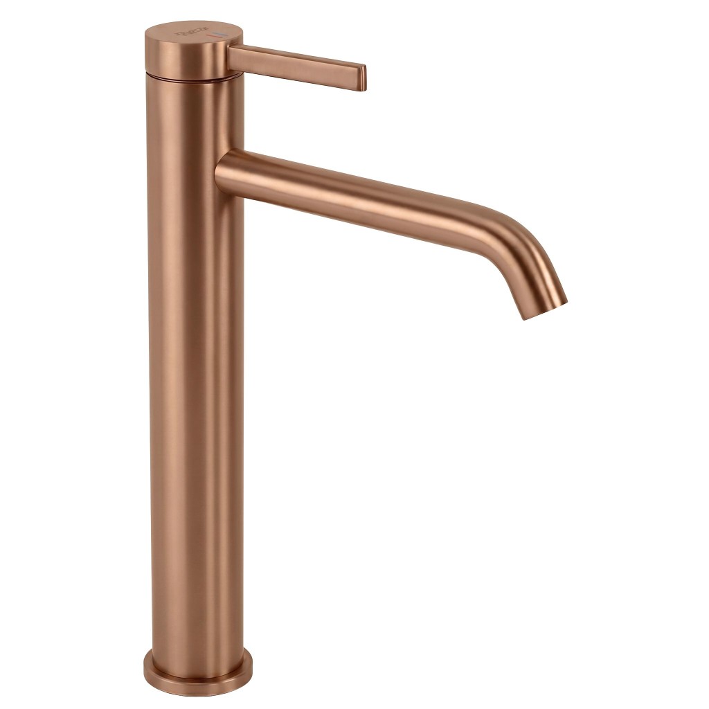 REA Umyvadlová vysoká baterie Rivo Brush Copper REA-B9323