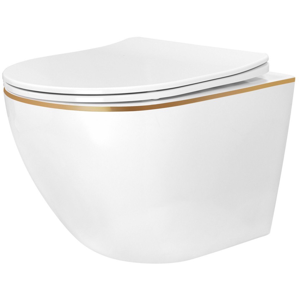 REA Závěsná WC mísa Carlo Mini Tornado NF GOLD EDGE REA-C6806